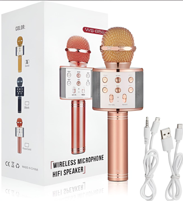 Wireless Microphone Hi-Fi Speaker & Karaoke Mic - Image 2